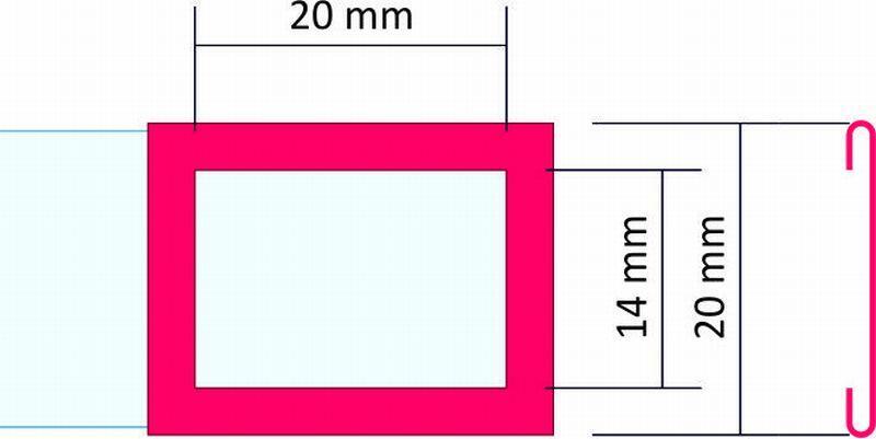 Kalendářové jezdce, 20x14 mm
