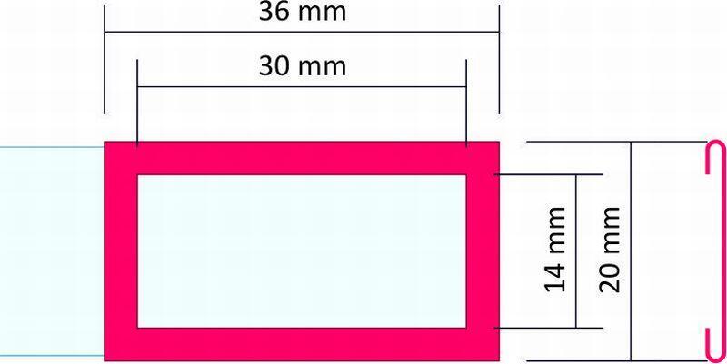 Kalendářové jezdce, 30x14 mm