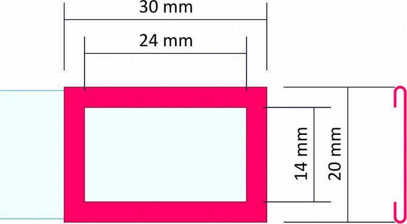 Kalendářové jezdce, 24x14 mm