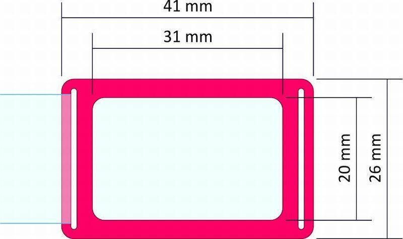 Kalendářové jezdce, 31x20 mm