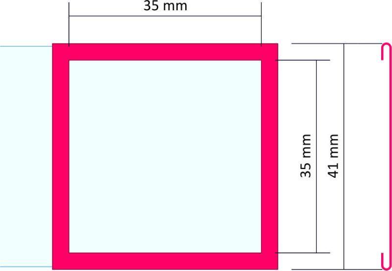 Kalendářové jezdce, 35x35 mm