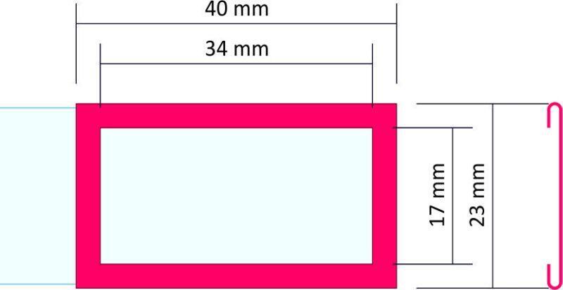 Kalendářové jezdce, 34x17 mm