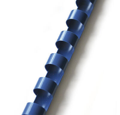 Kroužkové plastové hřbety 6 mm, modré